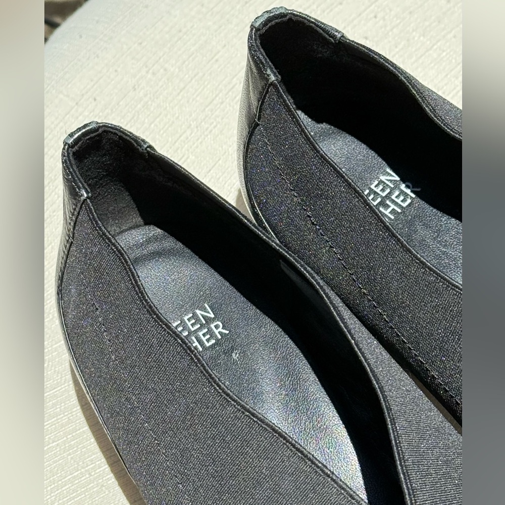 Eileen Fisher Matte Black Grosgrain Booties women’s size 8.5 - Picture 5 of 8